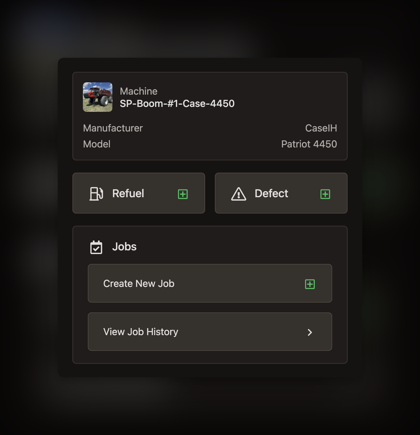 Bolt QR code app with machine photo