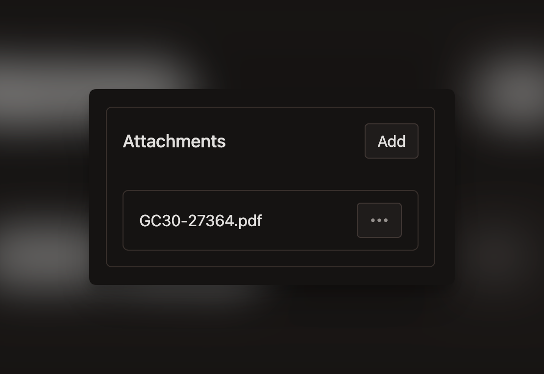 Contract attachment ui
