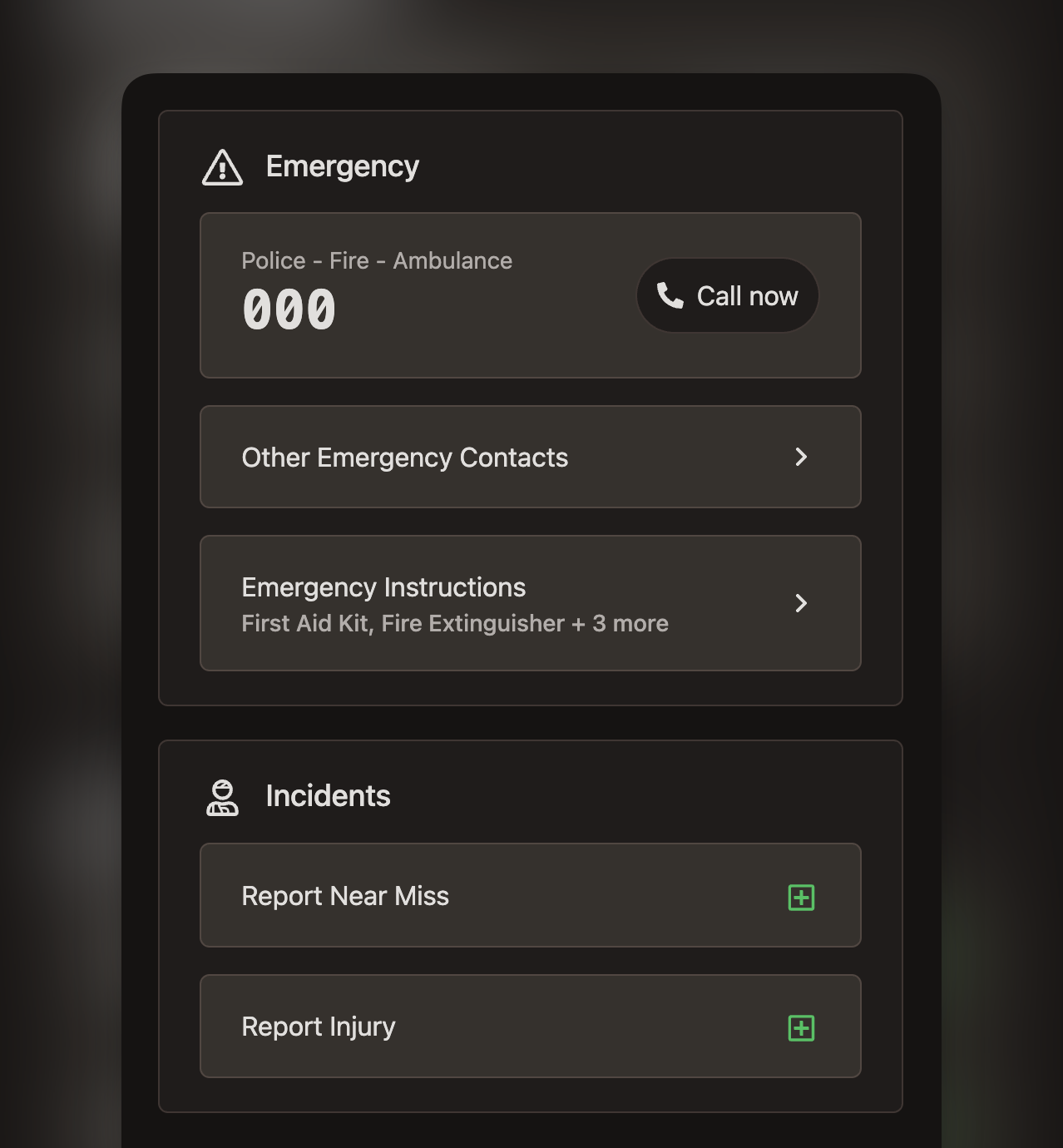 Crew QR Code Safety App